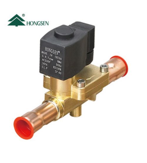 Вентиль соленоидный 3/8"пайка HONGSEN с катушкой Kv = 0,27м³ (HV3-3T)